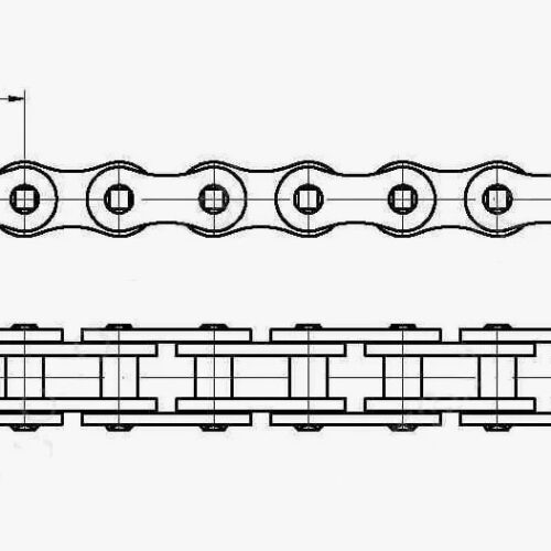 Цепь роликовая однорядная 25,4-60 (ПР) (5 м) ГОСТ 13568-97 DONGHUA