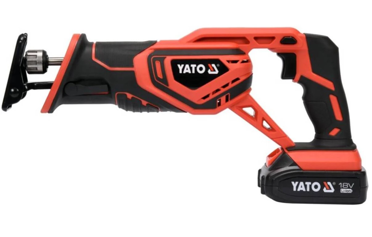 Пила сабельная аккумуляторная 18В + 1шт АКБ 2Ач YT-82814 YATO