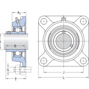 Подшипниковый узел LEFG 212-TDT (FKL)