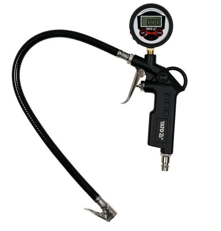 Пистолет для накачмвания колес с манометром цифровым YT-23702 YATO