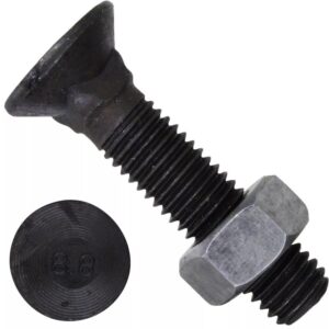 Болт потай головк квадрат подголов М12х55 ГОСТ 7786 к.п.  8.8