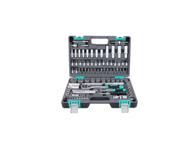 Набор инструментов 94 предмета, 1/2",1/4", Crv, пластиковый кейс (Stels)